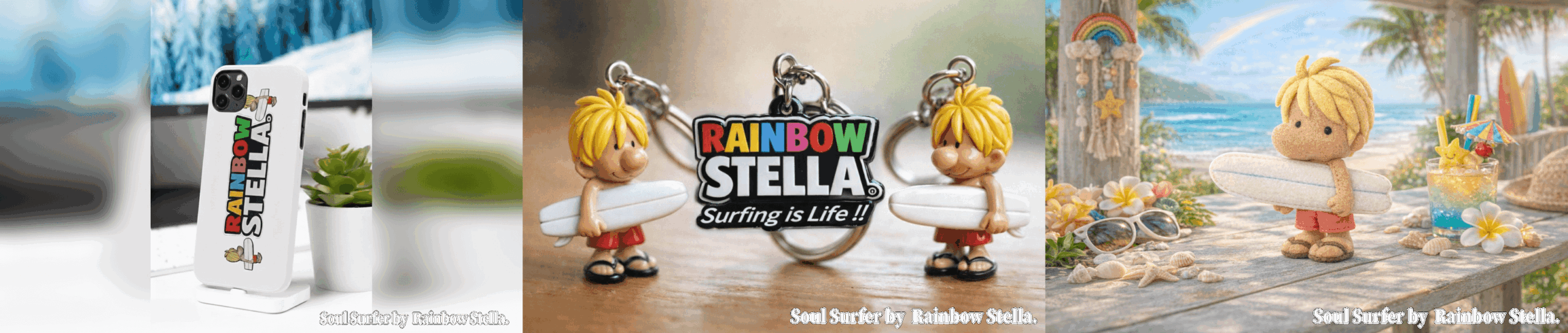 Rainbow Stella. オリジナルグッズのコレクション